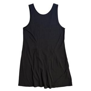 Lululemon Dress Ribbed Modal-Cotton 2-Ways Black On The Move Resort Beach Size 8